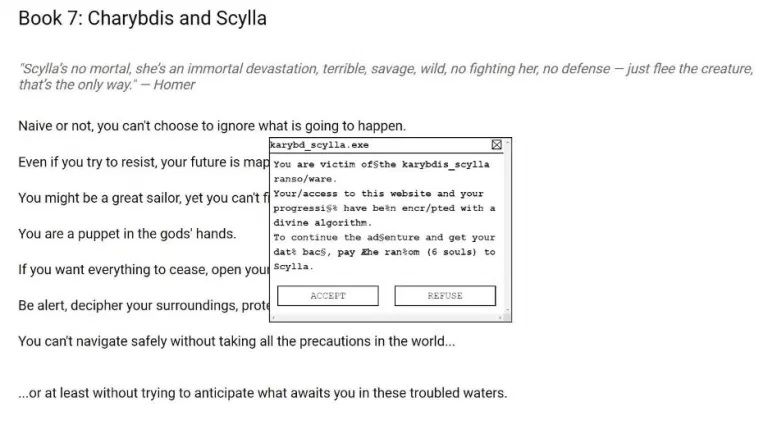 Scylla and Charybdis in A Web Odyssey